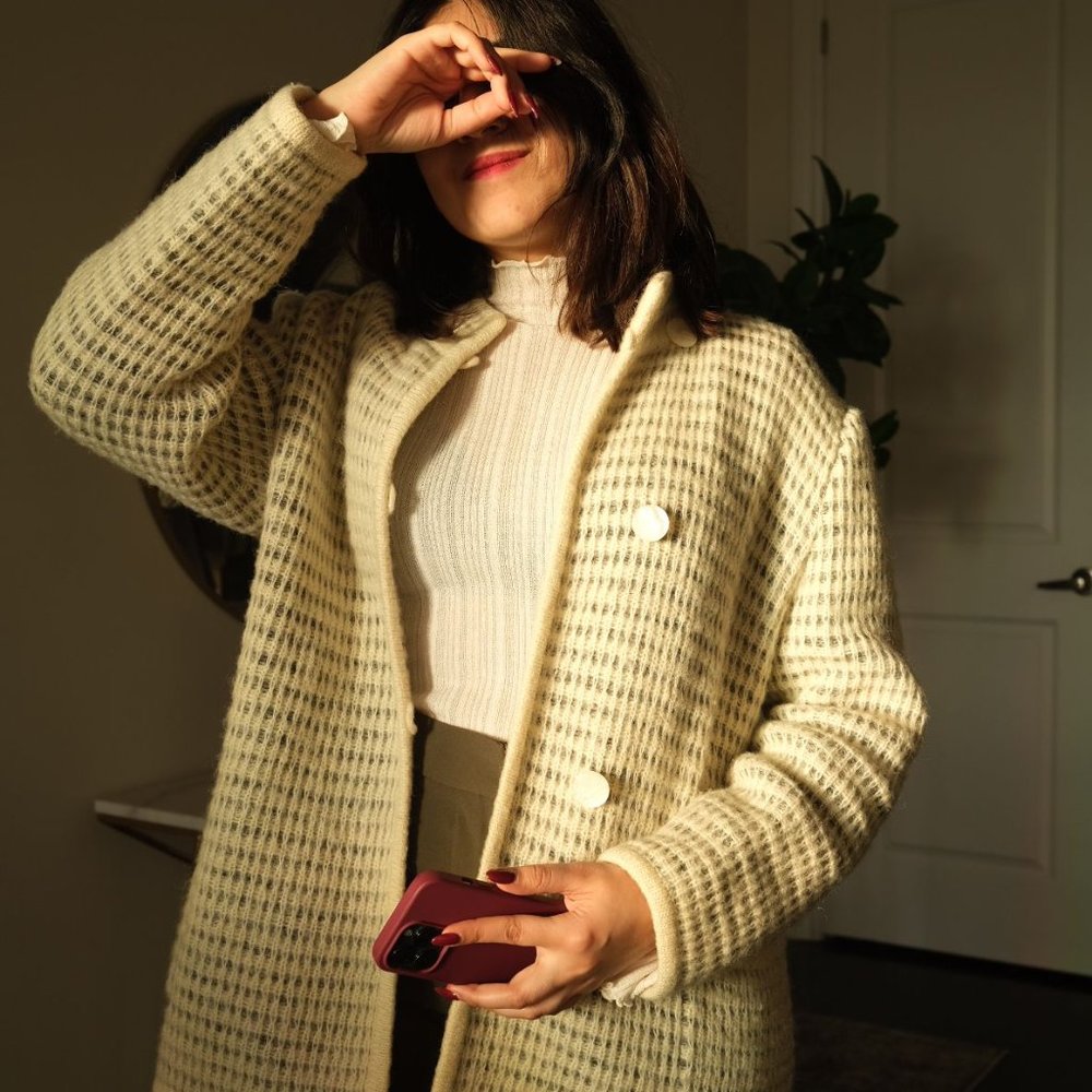 Maria Krist Wool Blend Vintage Cardigan